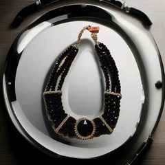 🔥Very Classy 🔥TripleBlackGlassBead Strand W/ 🔥Gorgeous Centerpiece🔥