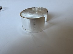 RARE Vintage M·A·C Cosmetics Employee Gift – Etched Logo Cuff Bracelet