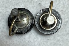 Vintage Clip On Earrings Lot Of 5 Silver, Crystals, Rhinestones