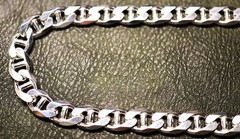 925 Sterling Silver Anchor Mariner Chain Necklace 24″ 11.5mm Solid Links 120.6g