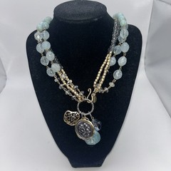 Vintage 18in Chico’s Four Strand charm Necklace