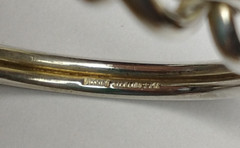 Leonore Doskow Sterling and 14kt Gold Bracelet ~ 6.5″
