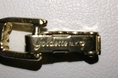 Vintage Goldette Gold Tone Heart Bracelet 6.75” See Description