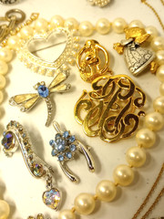 Vtg 26 Pc Assorted Estate Jewelry Lot 925 Paastelli SC 1928 Germany Avon Japan