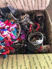 Huge Lot of Vintage to Modern Costume JEWELRY Lot Mixed Tangled , Crafted 12lb
