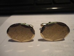 3 sets HICKOK silvertone ANSON SWANK goldtone cuff links approx.1″ wide vtg