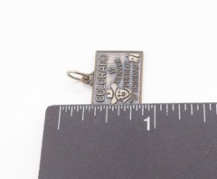 925 Sterling Silver Vintage Pendant Western Colorado Adventure Charm PT24977