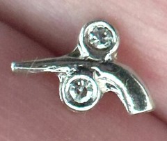 VINTAGE PLATINUM & DIAMOND LAPEL PIN