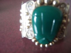 BEAUTIFUL UNIQUE VINTAGE MEXICAN SILVER BRACELET VERY ORNATE APPROX. 2 3/8″ WIDE