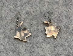 CUTE! Pastel (Pink, Green, Blue, white) Tropical Fish Inlay Pierced Earrings