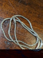 Sarah Coventry VTG Silver Tone Brick Link Chain Necklace 24 Inch Patent 3427691