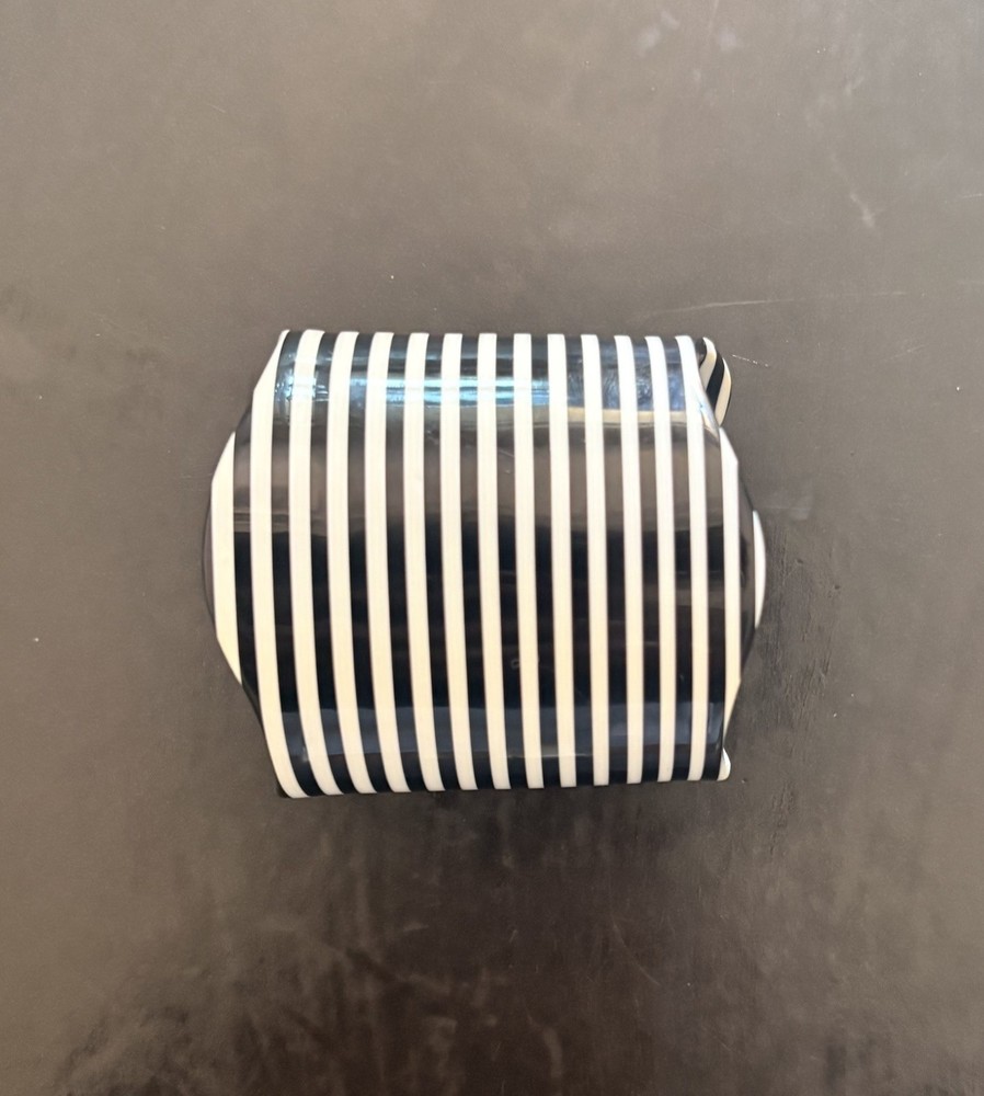 vintage black & White Striped bracelet