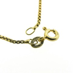 BEAUTIFUL ANTIQUE 14K GOLD NECKLACE WITH GARNET STONES | 39 CM
