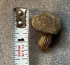Vintage 1970’s Sterling Silver Vermile Signed Les Bernard Mini Mushroom Pin
