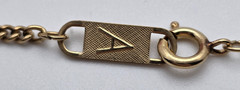Vintage Artisan 12K Gold Filled Cross Necklace Diamond Accent 20in Curb Chain