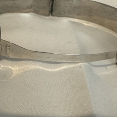 Vintage Marathon Sterling Silver Bangle Bracelet Signed