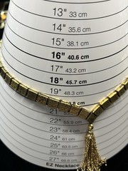 ⁠Vintage HOBE Gold Tone Necklace Block Links Tassel Drop Egyptian Modernist 70s⁠