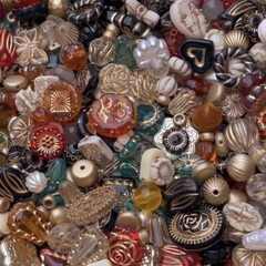 Boho Acrylic Czech Beads Mix – Colorful DIY Jewelry Making Craft Supplies Lot