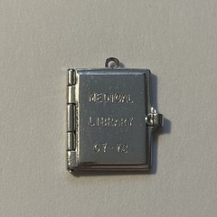 Vintage Sterling Silver Medical Library Book Charm Opens 1967-1972 – 2.68 Grams