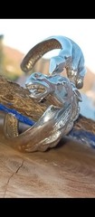 Year Of The Horse ~ Beautiful Vintage Sterling Horse Cuff