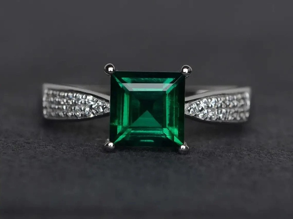 2Ct Art Deco Style Lab Created Diamond Engagement Wedding 14k Gold White FN Ring