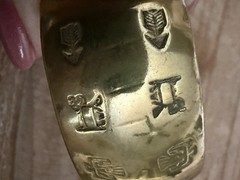 Vintage Brass Thunderbird Cuff Bracelet Southwestern Tribal Boho Artisan Unisex
