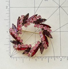 Vintage Rhinestones Brooch and Earrings set