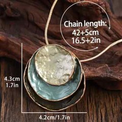 Bohemian Retro Jewelry Set Handcrafted Earrings Necklace Women Holiday Gift