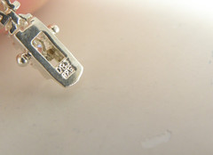 Sterling Silver 925 Cubic Zirconia Bar Link Tennis Bracelet 7.5″