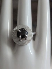 Vintage Silver Modernist Ring 7.5 Freeform Art Sculptural Irregular Handmade