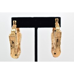 Luxor Vintage Earrings Gold Pharaoh Egyptian Chunky Dangle NOS 1990s A22