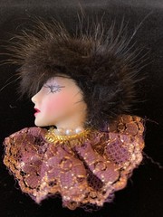 1940’s -1950’s Lucite Glamour Girl Diva Pins