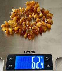 Baltic Amber Necklace Rare Egg Yolk Honey Cognac Yellow Butterscotch VTG 62.4g