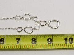 SAQ Jewelry Set Necklace Earrings Bracelet Silver Tone Gorgeous D2611