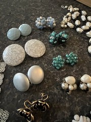 Vintage Costume Jewelry Lot Earrings Necklace Vendome West Germany Deauville Etc