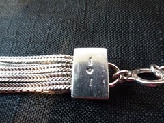 # 703–VINTAGE STERLING SILVER 11 STRAND BRACELET-925–BEAUTIFUL DIFFERENT