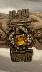 Antique Gold Tone (5) Multi-Strand “Victorian Style” Bracelet