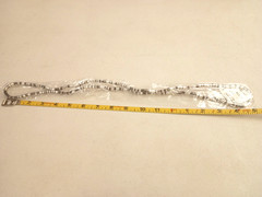 Segmented Bendable Moldable Snake Necklace / Bracelet Twist Coil Hematite Silver