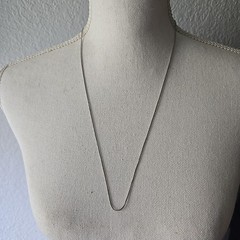 Vintage Sterling Silver Snake Chain Necklace 26″L 6.7 g