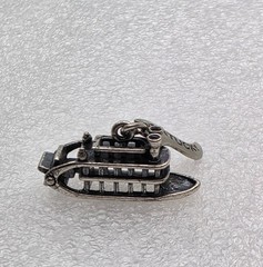 Wheeler Manufacturing WM Sterling Silver Paddle/Steam Boat Charm Kentucky