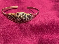 VintageRussian Severnaya Chern Gilded Sterling Silver925 Niello Bracelet Soviet