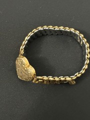 Vintage American Queen Sweetheart Bracelet Etched Gold Filled NEED REPAIR