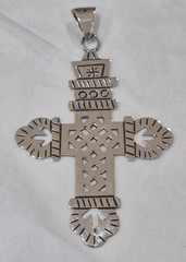 X-Large Sterling Silver Cross Pendant 3.75 Inches