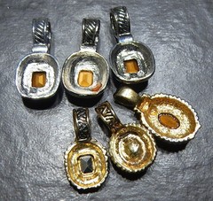 1990s Retro Vintage Boutique Chic Jeweled Pendant Jewelry Lot/6 NWOT R