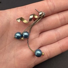 Vintage to Now Dangle Drop Earrings Lot of 5 Gold Tone Pierced Ear Post Back