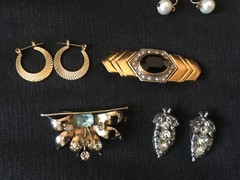 Lot Of Vintage 1980’s-1990’s Designer Costume Jewelry…Earrings, Pins VGC