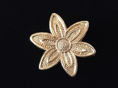Vintage Petite Sunflower Brooch Pin Marked AAI Gold Tone