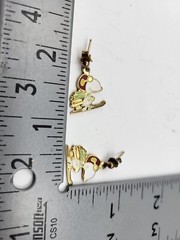 Vintage enamel Snoopy Flying Ace Ski Earrings Peanuts