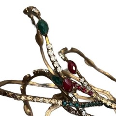 Bundle Bohemian Jewels Brass Bangle Bracelet Gold Tone Multi Color Elegant