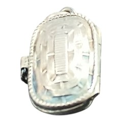 Antique Silver Egyptian Moses Basket Pendant